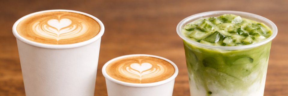 Coffee drinks menu